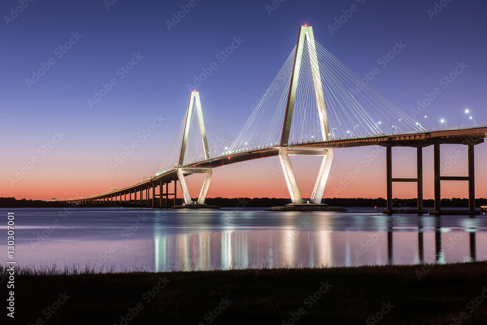 Obraz premium Arthur Ravenel Jr Bridge Charleston SC