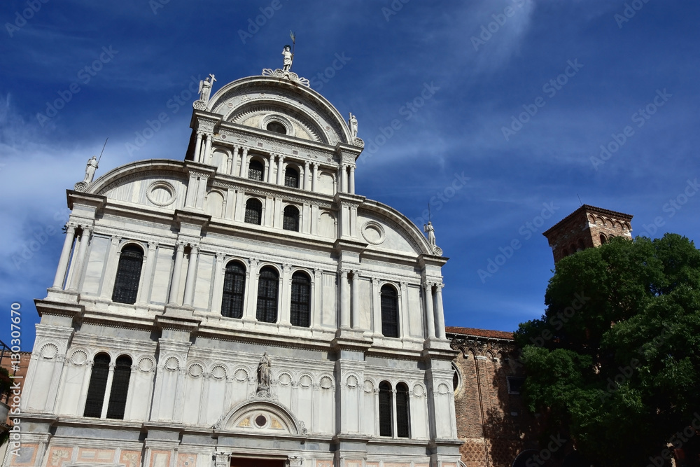 San Zaccaria church renaissance facade in Venice