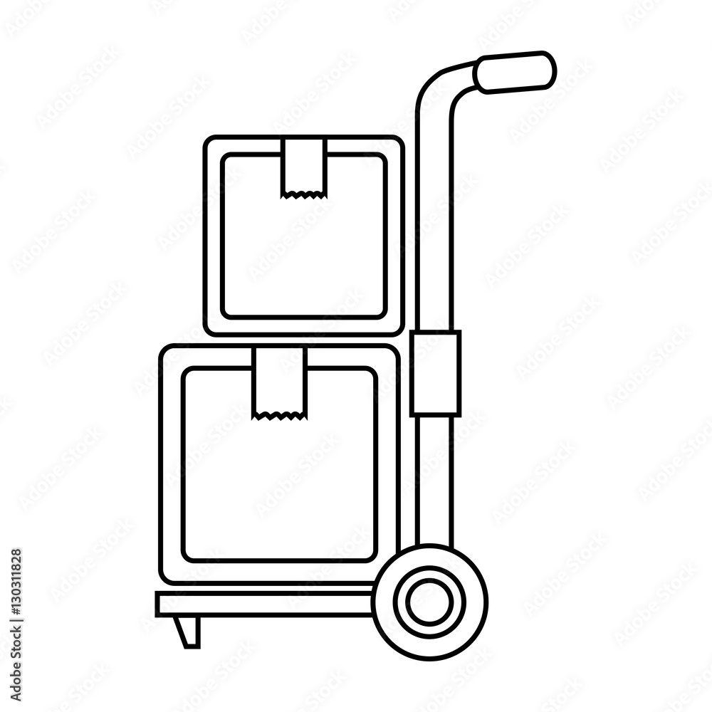 cart boxes delivery icon vector illustration design cart boxes delivery icon vector illustration design