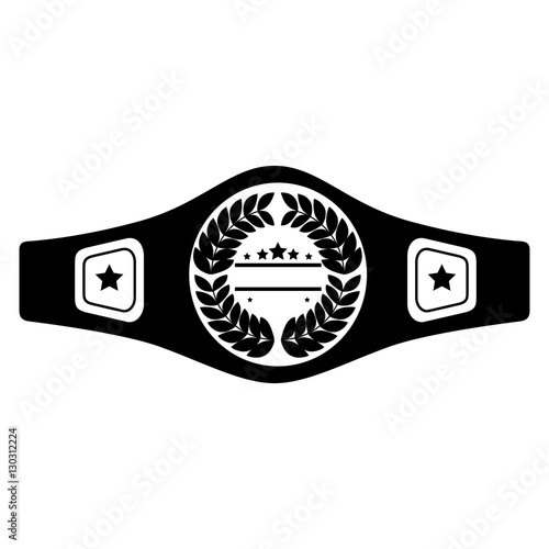 boxing belt isolated icon vector illustration design