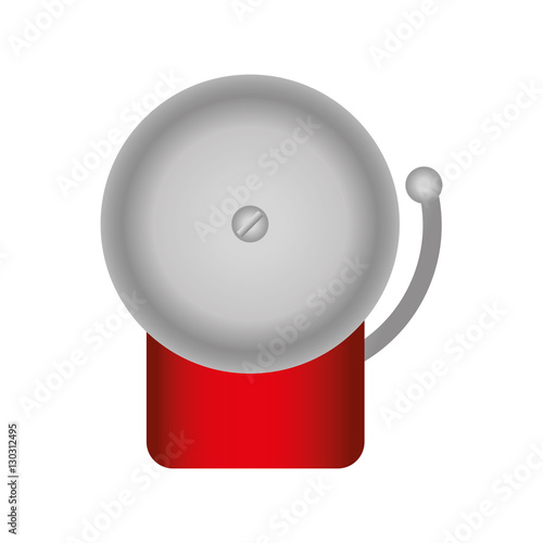 boxing bell isolated icon vector illustration design