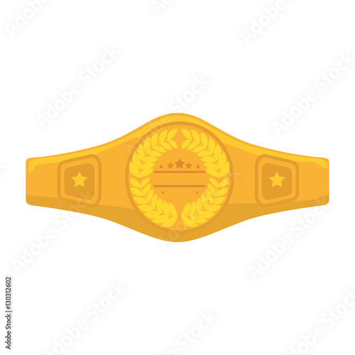 boxing belt isolated icon vector illustration design