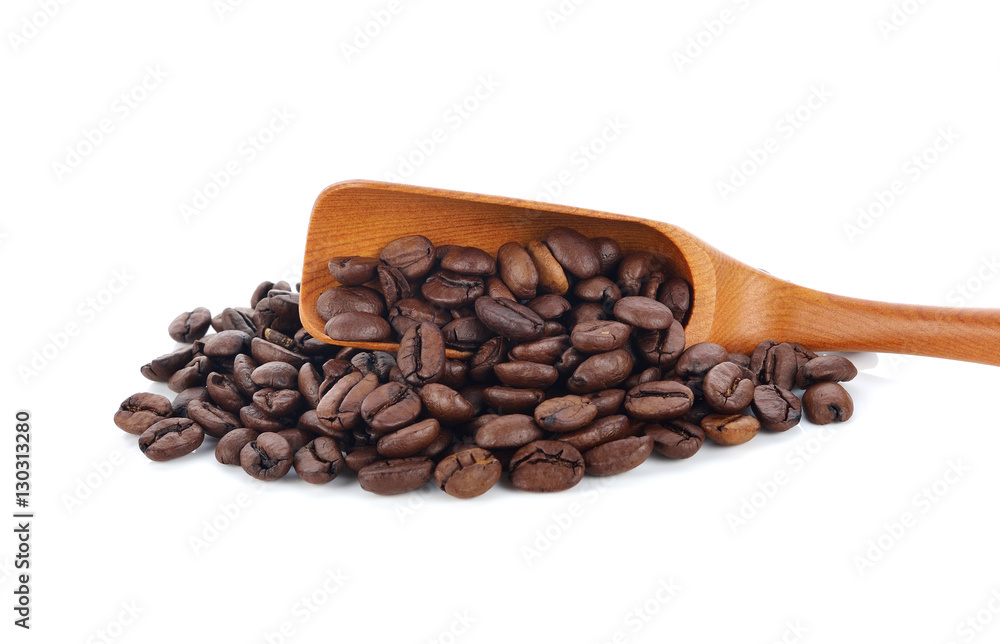 Obraz premium Coffee bean isolated on white background