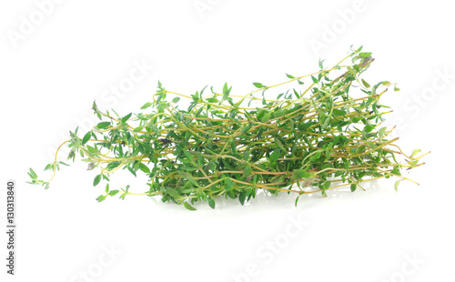 Thyme herb isolated on white background