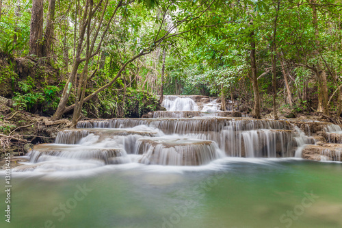 Nature landscape of waterfalls in green National Park in Thailan © mrcmos