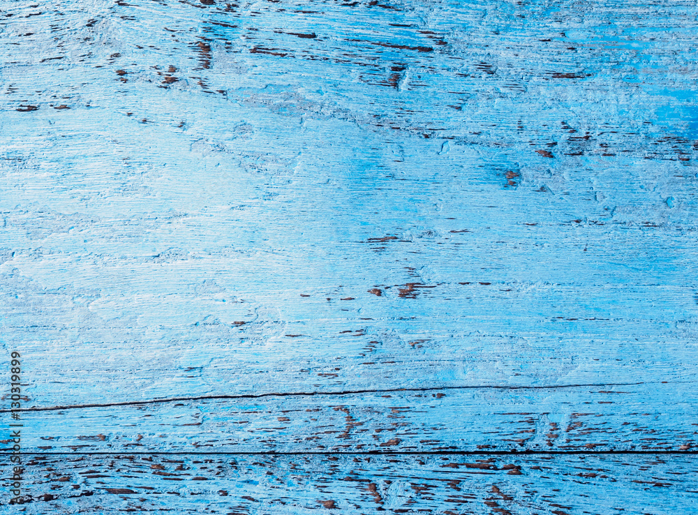 Old blue painted timber wood texture