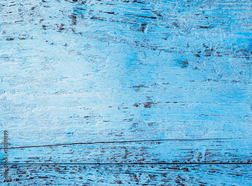 Old blue painted timber wood texture