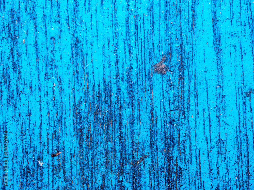 Obraz premium Old blue painted timber wood texture