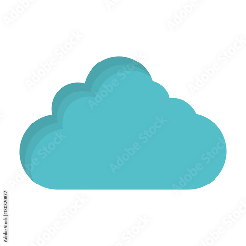 simple cloud icon image vector illustration design 