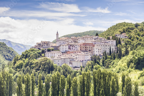 The village of Preci in the Monti Sibillini National Park, Umbria