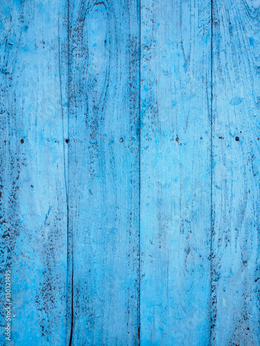 Old blue painted timber wood texture