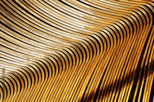 abstract metal curve