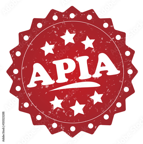 apia grunge stamp