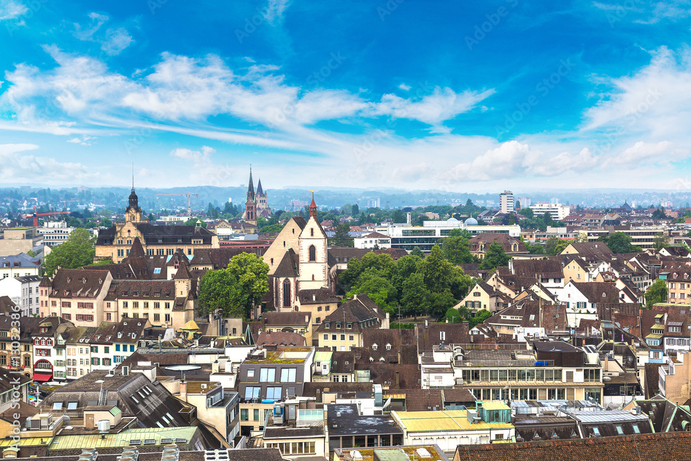 Fototapeta premium Panoramic view of Basel
