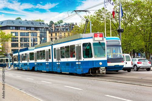 City tram in Zurich