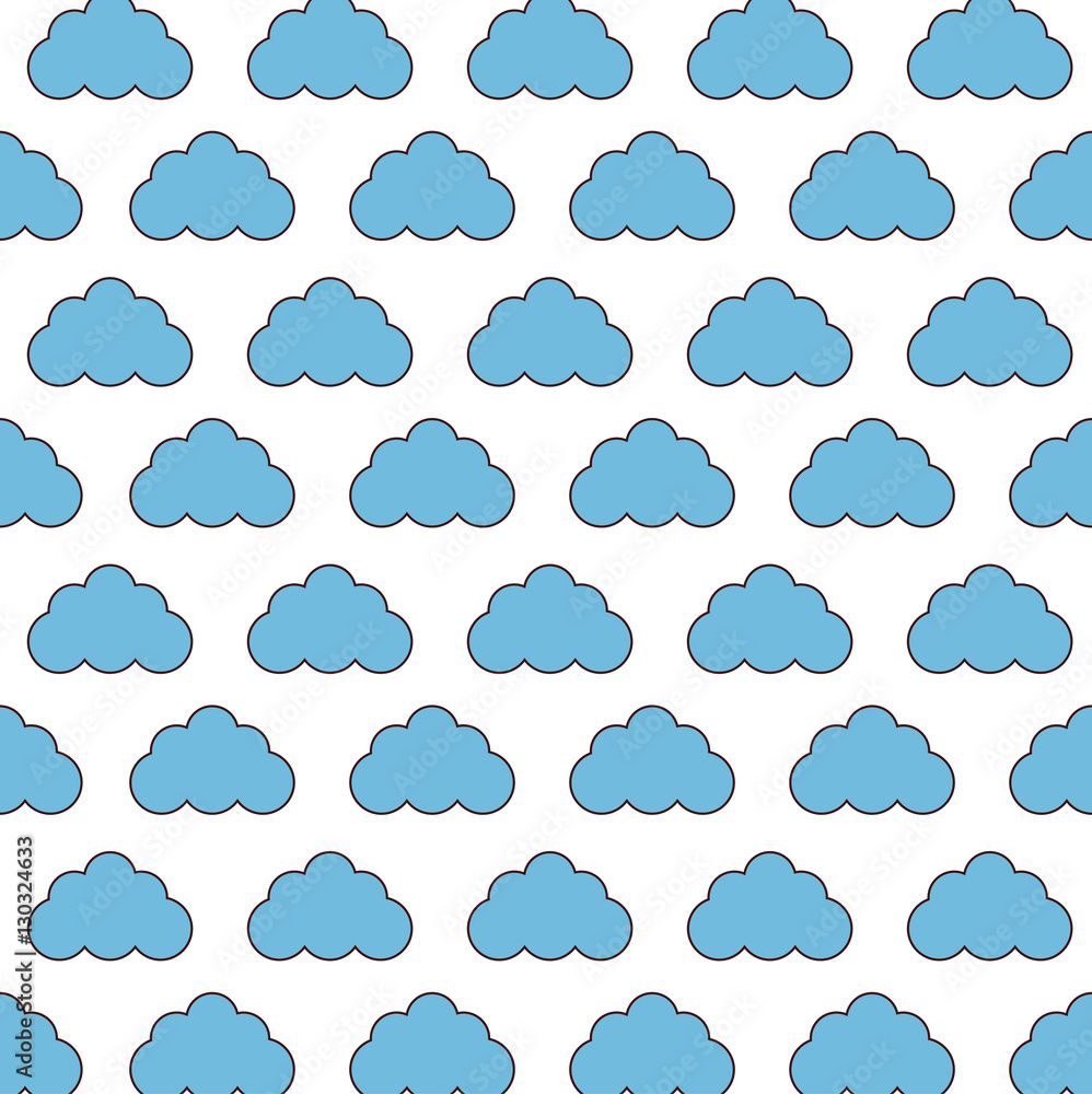 cloud pattern icon image vector illustration design 