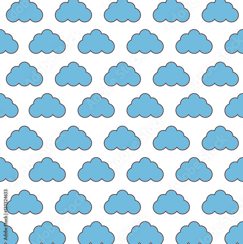 cloud pattern icon image vector illustration design 