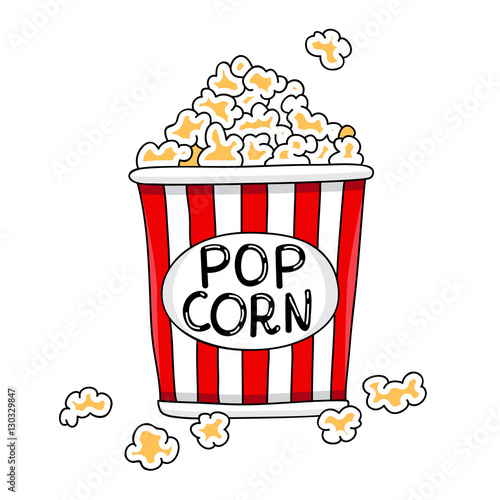 Bucket of tasty popcorn