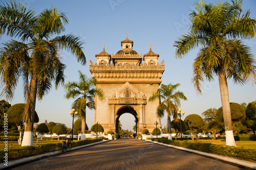 Patuxai, (Victory Gate), a replica of Arc de Triomphe, Vientiane, Laos