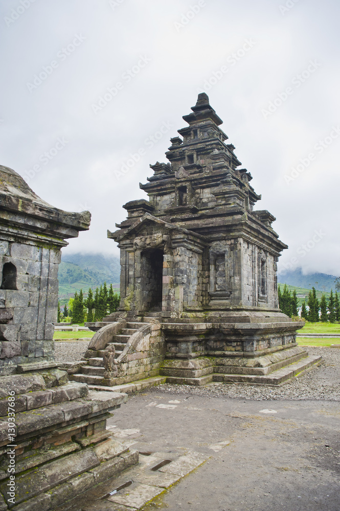 Temple at Candi Arjuna Hindu Temple Complex, Dieng Plateau, Central Java, Indonesia Temple at Candi Arjuna Hindu Temple Complex, Dieng Plateau, Central Java, Indonesia