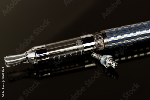 Electronic cigarette (vape) in the sorted look against a dark background.