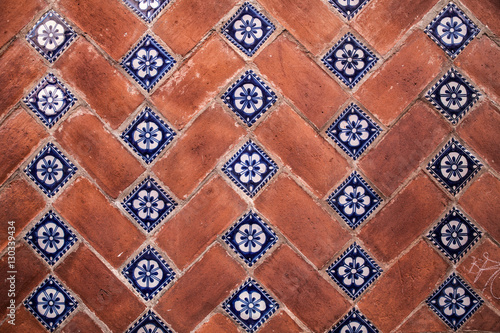 Obraz na płótnie Typical tiles in Puebla, Mexico