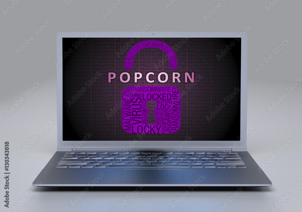 popcorn ransomware Stock Illustration Adobe Stock