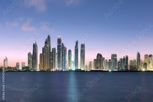 Jumeirah Beach Residence View from Palm Jumeirah in Dubai © kingslyg