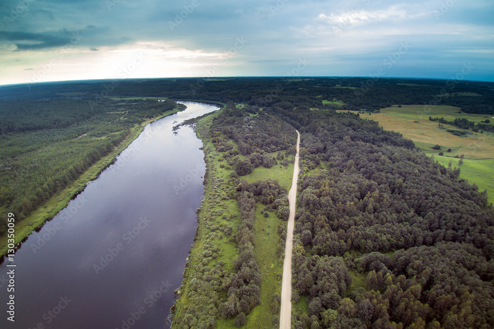 River Daugava, Latvia. River Daugava, Latvia.
