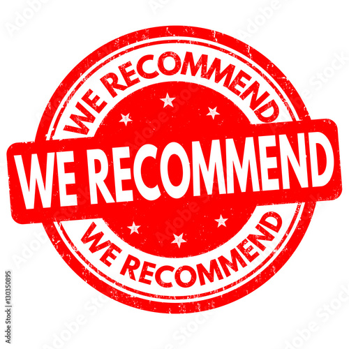 We recommend sign or stamp