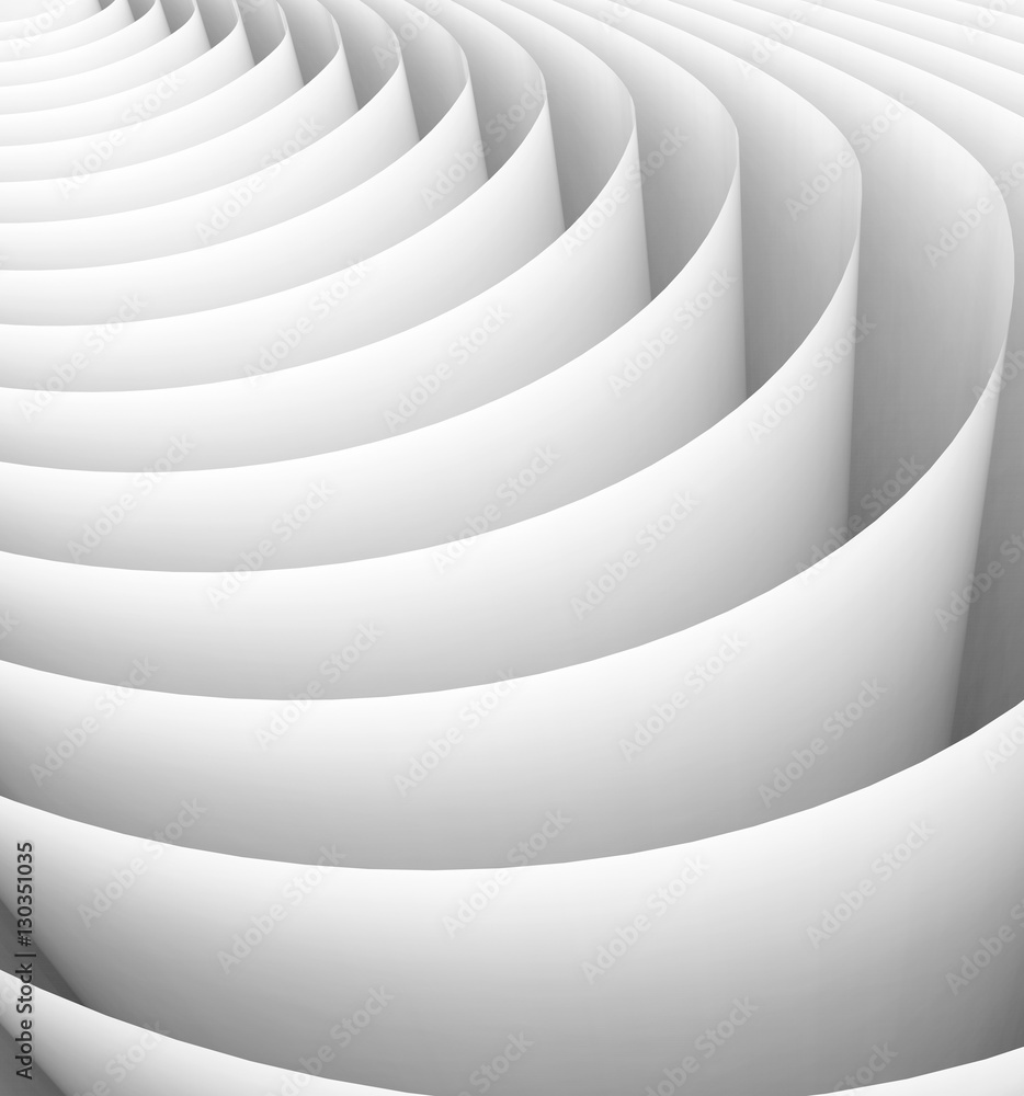 3D rendering wavy paper sheets 3D rendering wavy paper sheets