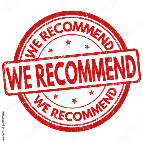 We recommend sign or stamp