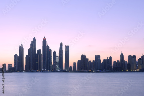 Jumeirah Beach Residence View from Palm Jumeirah in Dubai © kingslyg