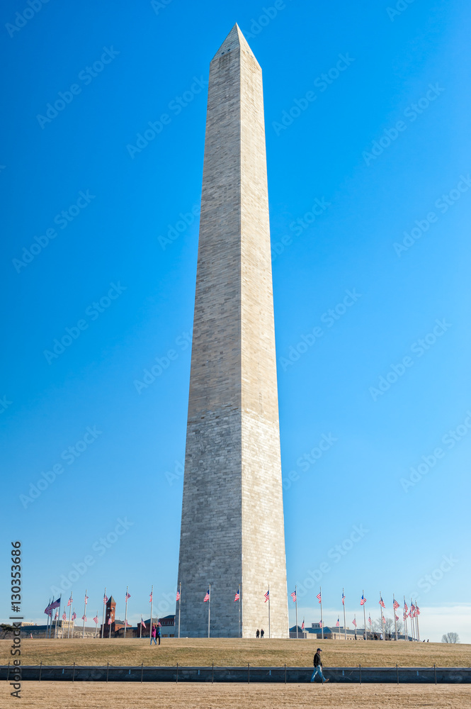 Washington DC, Washington Monument in a clear sky