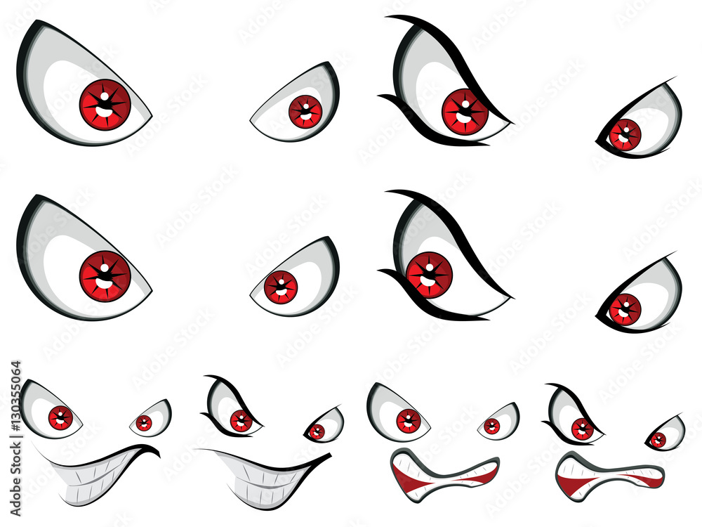 Evil Face with Red Eyes Evil Face with Red Eyes