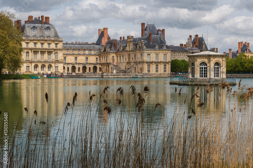 Pond in front of Fontainebleau, France