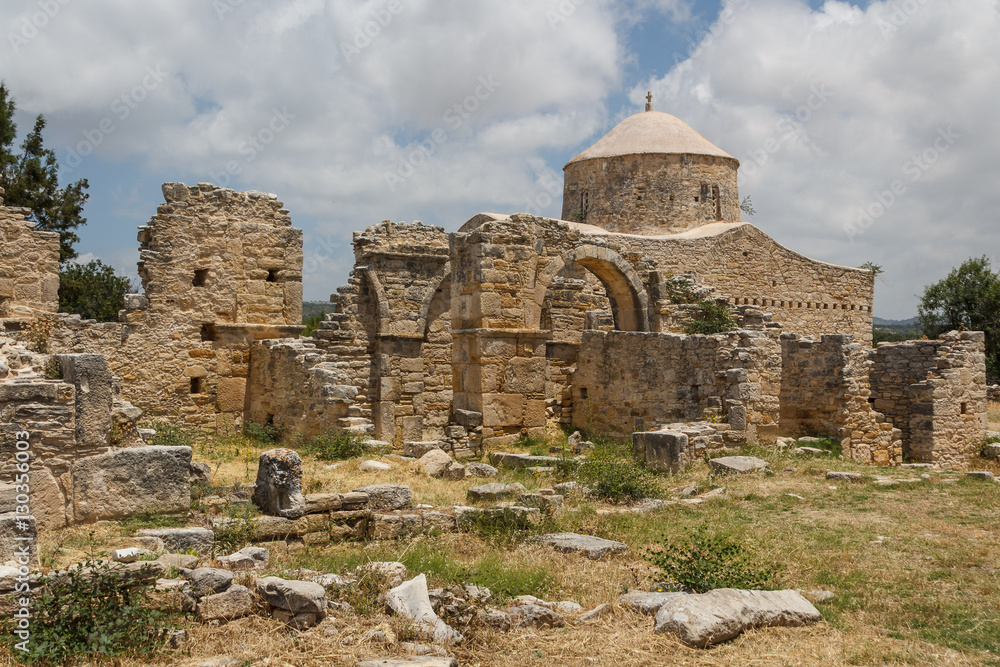 Medieval church built on top of Byzantine basilica in Anogyra, C