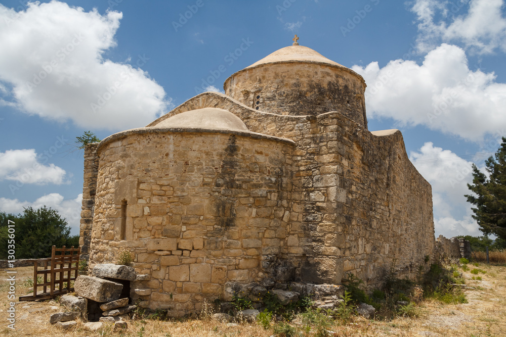 Medieval church built on top of Byzantine basilica in Anogyra, C