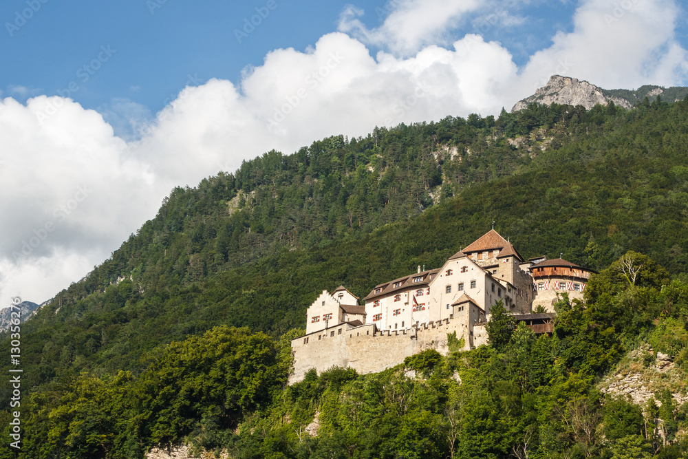 Vaduz castle in the capital of Liechtenstein