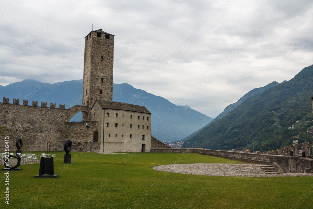 Medieval fortifications of Bellinzona, Switzerland Medieval fortifications of Bellinzona, Switzerland