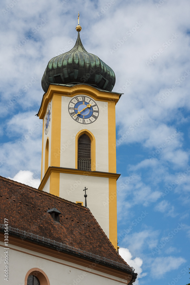 Baroque church in the old town of Kufstein, Austria