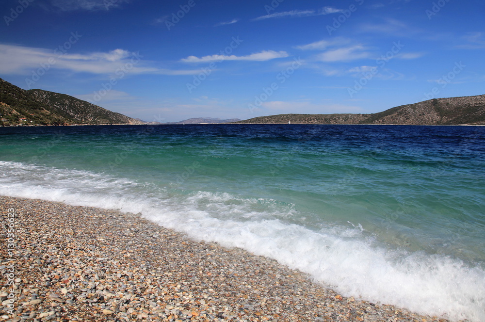 Alonissos Agios Dimitrios pebbles beach