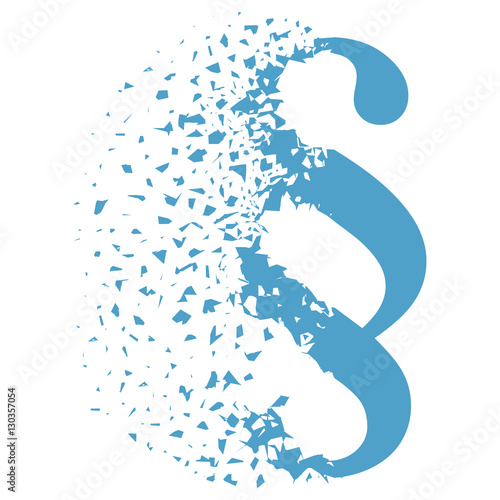 blaues Paragraphzeichen