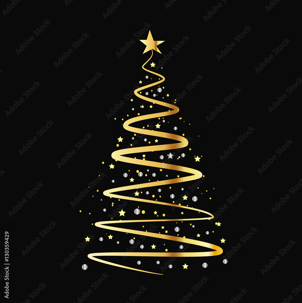 Christmas background with Christmas tree, vector illustration. Christmas background with Christmas tree, vector illustration.