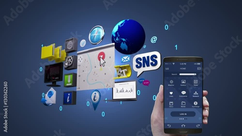 Wallpaper Mural Information application, using mobile, smart phone, infotainment, car entertainment, social media, connect internet. Torontodigital.ca