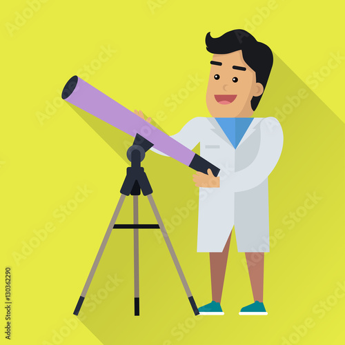 Scientists Man at Work
