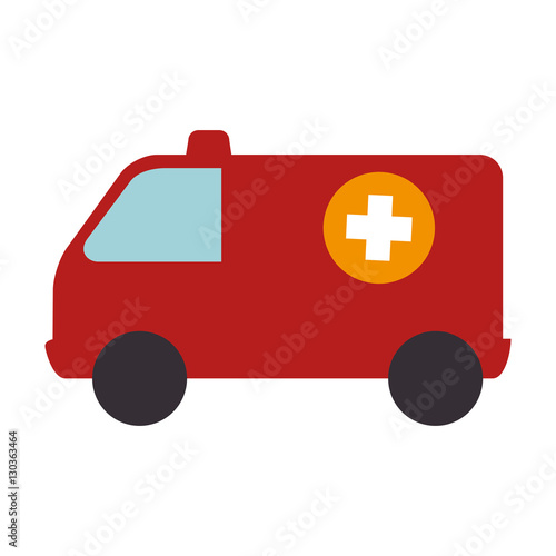 ambulance emergency vehicle icon vector illustration design