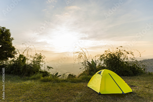 Camping in high mountains.Thailand