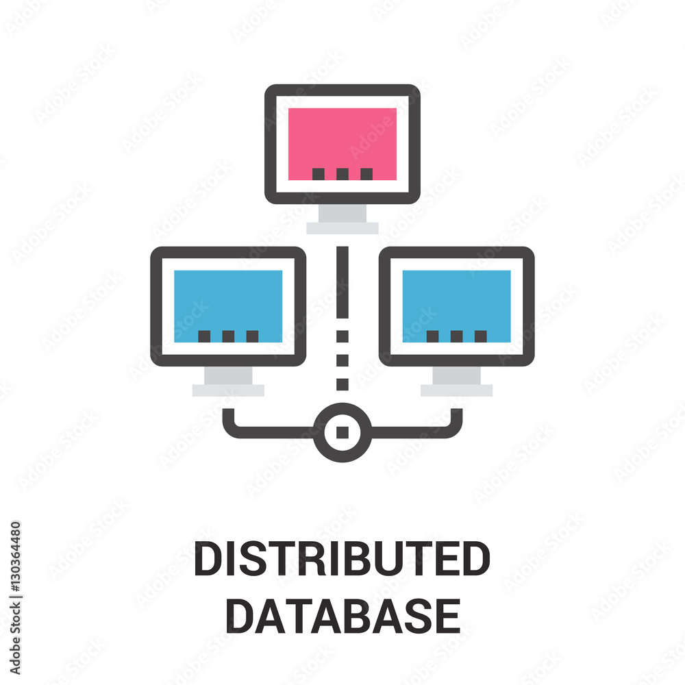 distributed database icon distributed database icon
