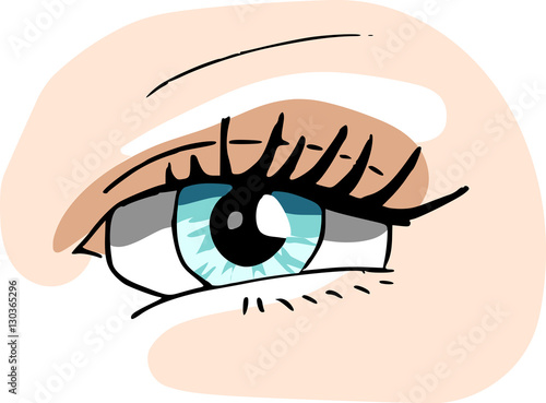 Close-up van een oog